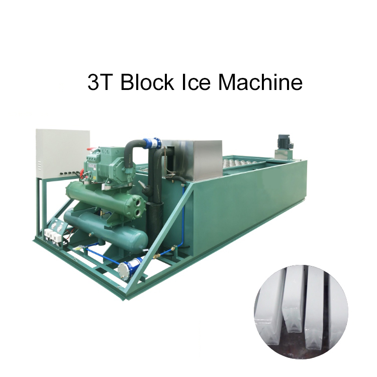 Icemedal IMB3 3吨冰块机雕塑冰砖机制造商用于海鲜加工